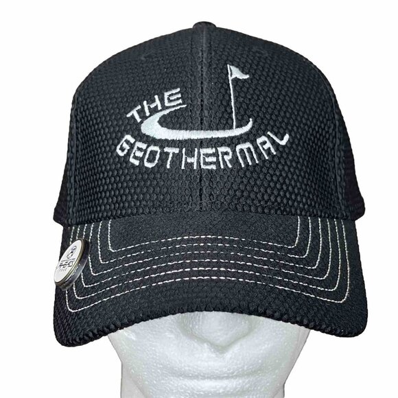 Ahead Other - The Geothermal Golf Black Ahead Hat With Magnetic Ball Marker Ball Cap